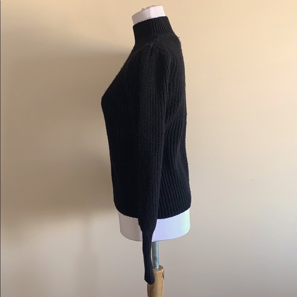 Rachel Zoe Black Ribbed Sweater - Picture 2 of 4